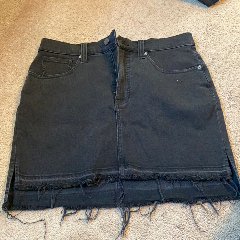 Madewell Black Denim Skirt Size 29